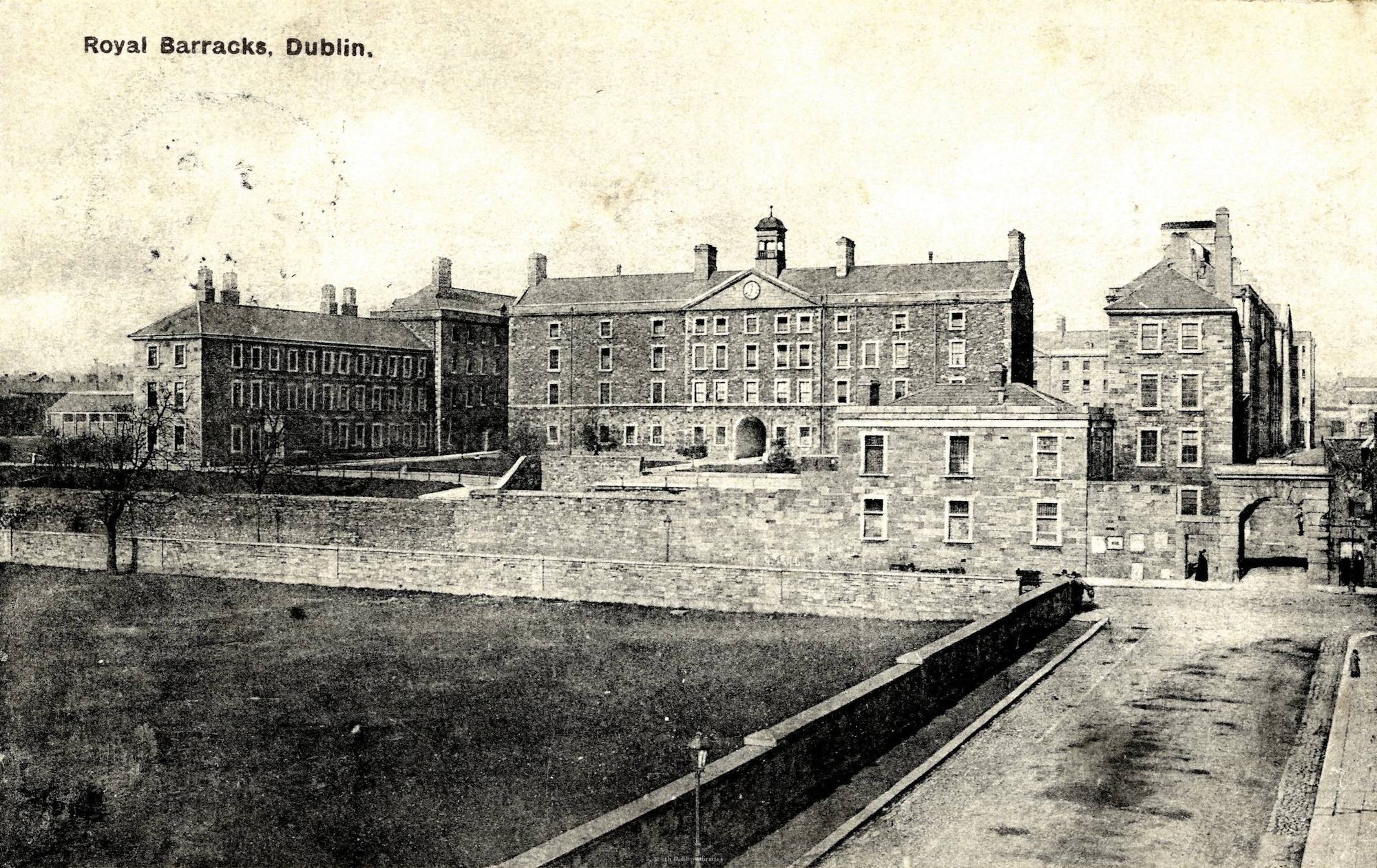 In 1902 the Royal Barracks (now Collins Barracks) acquired land for a military cemetery for the large force housed there. Courtesy of South Dublin County Libraries.