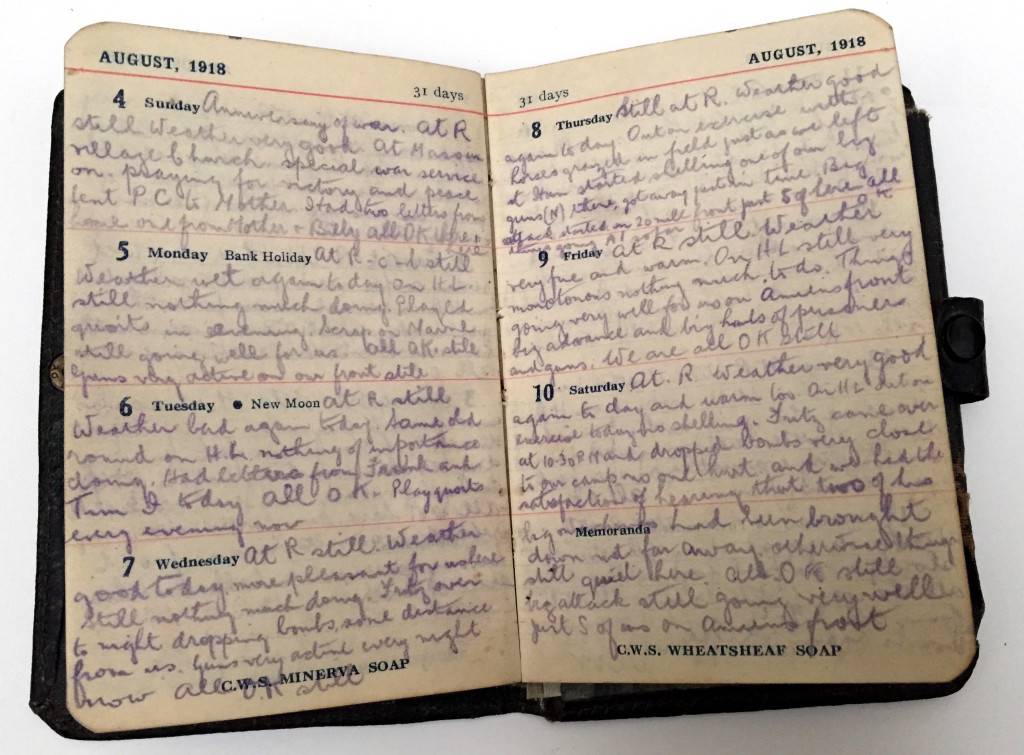 1918 diary of Jim Sweeney Castleknock