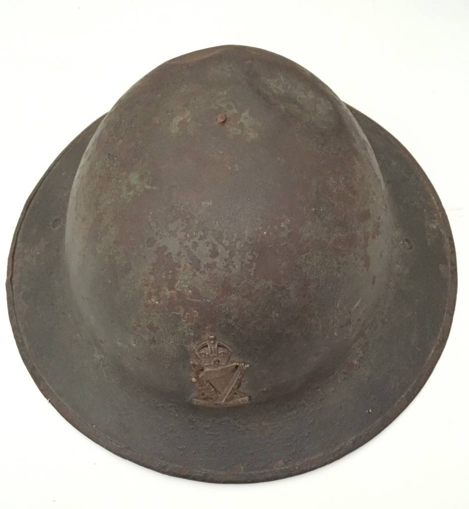 British steel helmet. 108th Brigade, 36th Ulster Division.JPG