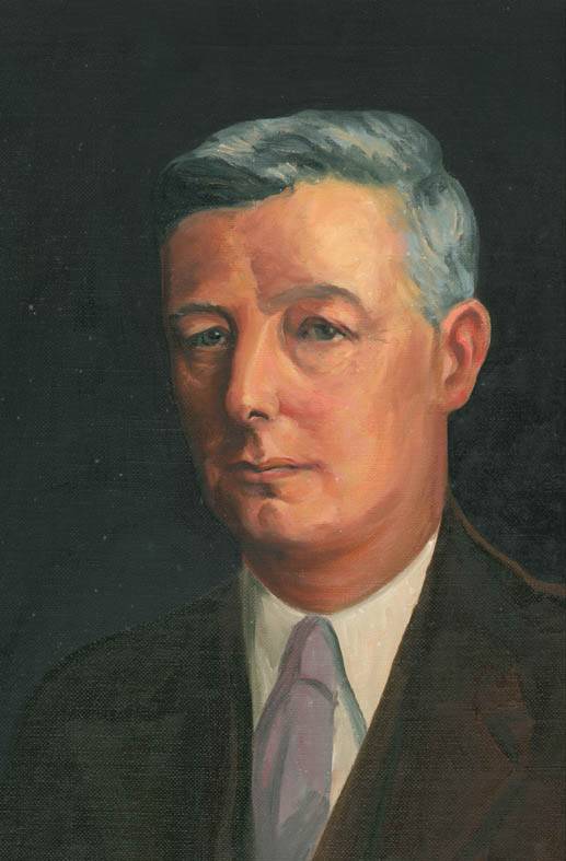 Portrait of T.J. Byrne by Sean Dixon. 1938. Irish Architectural Archive.